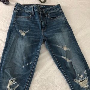 American eagle high rise super skinny jeans